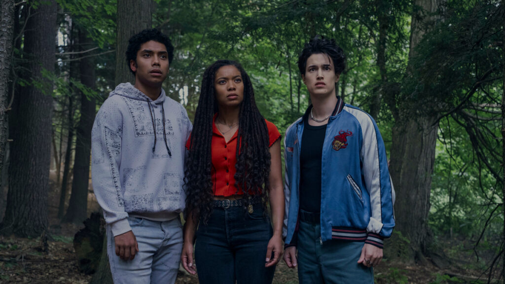 Chance Perdomo (Andre Anderson), Jaz Sinclair (Marie Moreau), Derek Luh (Jordan Li) / © Brooke Palmer/ Prime-Video