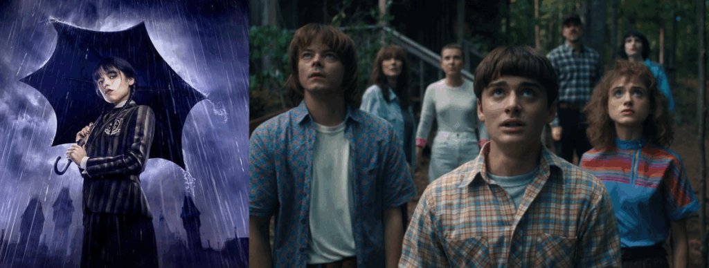 Wednesday, Stranger Things / © Netflix