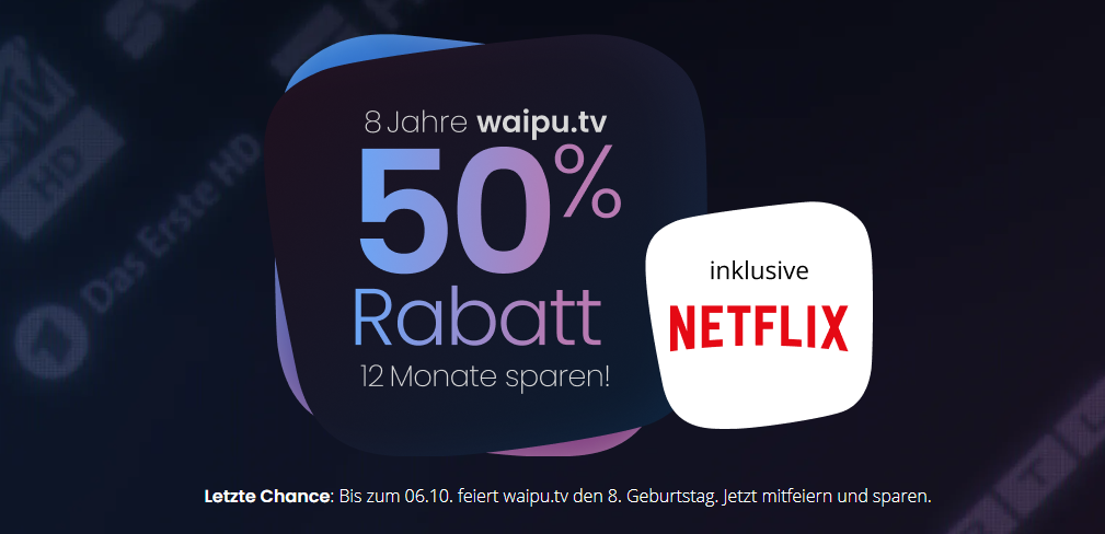 © Screenshot Waipu TV Webseite / meinvodstream © Screenshot Waipu TV Webseite / meinvodstream