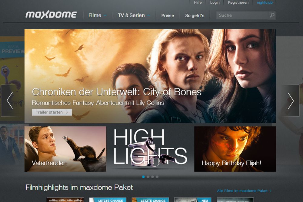 maxdome: Videos ab sofort auch im atemberaubenden Sound genießen / Screenshot: meinvodstream maxdome: Videos ab sofort auch im atemberaubenden Sound genießen / Screenshot: meinvodstream