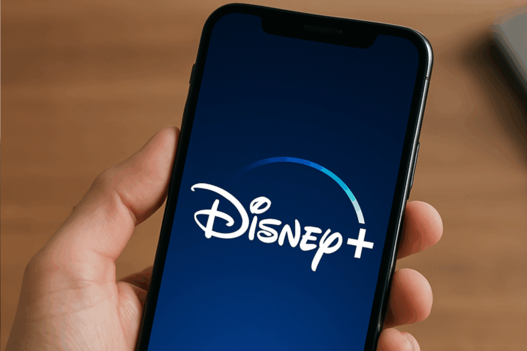 Disney+ auf dem Smartphone (KI-generiertes Symbolbild)