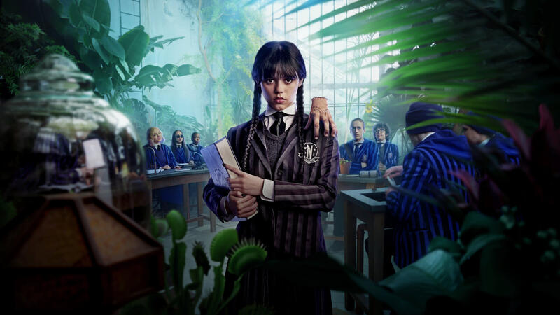 Jenny Ortega in der Netflix-Erfolgsserie "Wednesday" / © Netflix Jenny Ortega in der Netflix-Erfolgsserie "Wednesday" / © Netflix