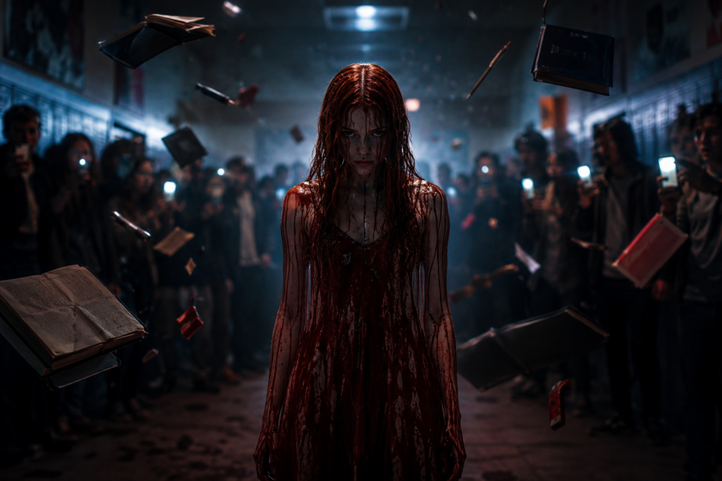 Prime Video bringt Stephen Kings Horror-Klassiker „Carrie“ als achtteilige Serie zurück. / Bildquelle: KI-generiert: ChatGPT Prime Video bringt Stephen Kings Horror-Klassiker „Carrie“ als achtteilige Serie zurück. / Bildquelle: KI-generiert: ChatGPT