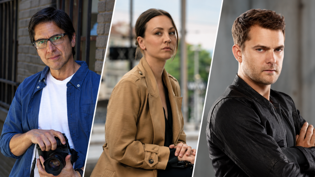 / Ray Romano in "Parenthood" (li.), Kaley Cuoco in "Vanished" (mi), Joshua Jackson (re.) / © NBC / MGM+/ Warner Bros. Television Ray Romano in "Parenthood" (li.), Kaley Cuoco in "Vanished" (mi), Joshua Jackson (re.) / © NBC, MGM+, Warner Bros. Television