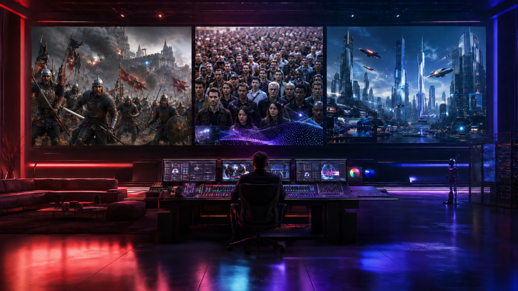 Netflix setzt künstliche Intelligenz für Menschenmengen, historische Schlachten und aufwendige Filmszenen ein / Bildquelle: KI-generiert: ChatGPT
