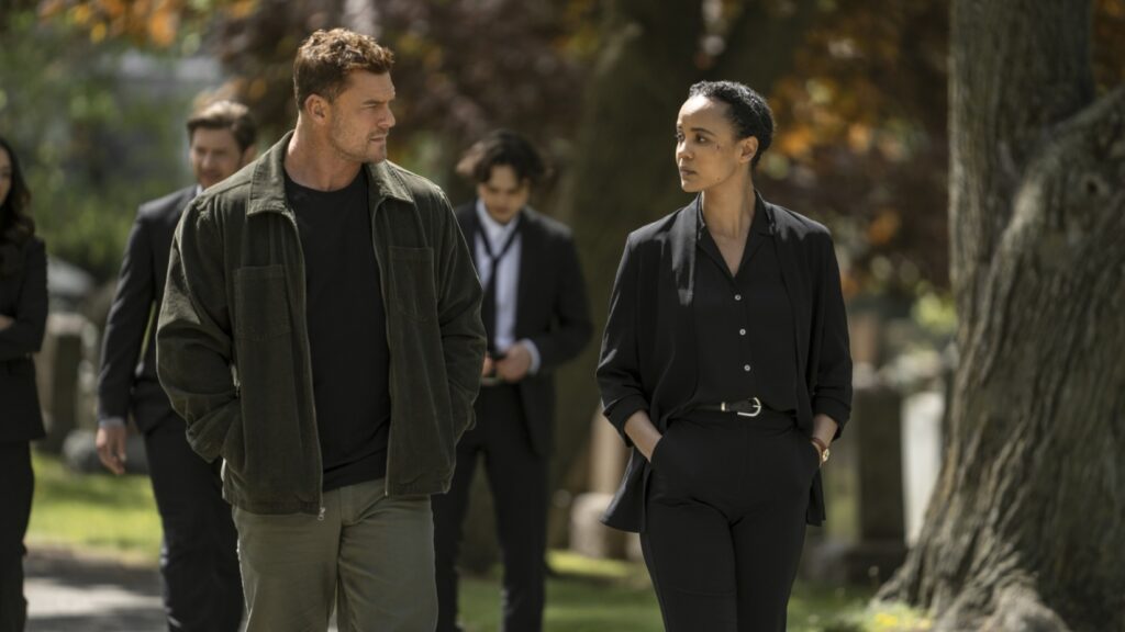 Alan Ritchson und Maria Sten in "Neagley" / © Shane Mahood/Prime Alan Ritchson und Maria Sten in "Neagley" / © Shane Mahood/Prime
